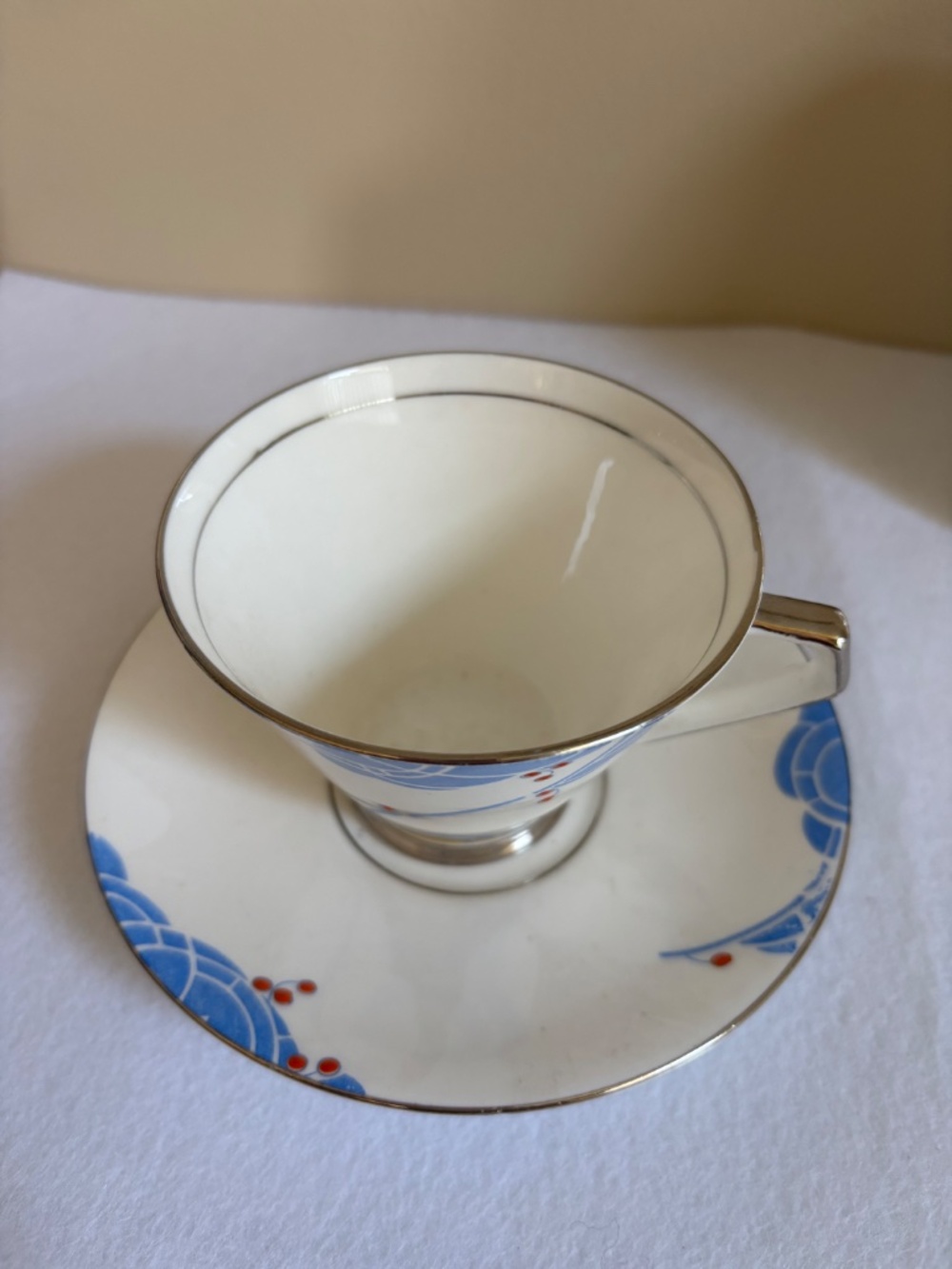 New Chelsea Staffs "Treesa" Art Deco Trio 1930's - Picture 2 of 6